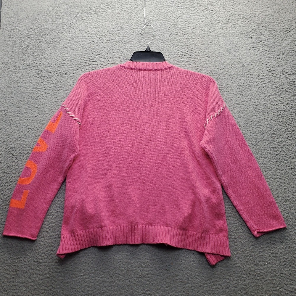 Lisa Todd Pink Sweater with Orange Accents - Picture 2 of 10